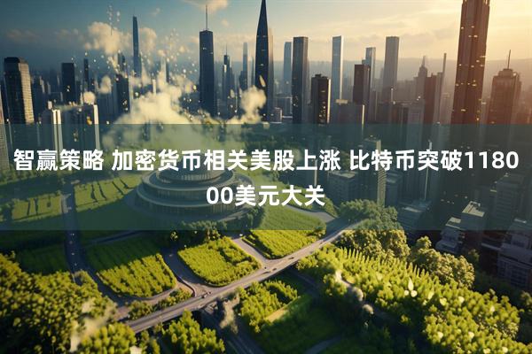 智赢策略 加密货币相关美股上涨 比特币突破118000美元大关